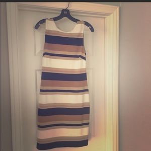 Banana Republic Striped Sheath Dress Sz 8